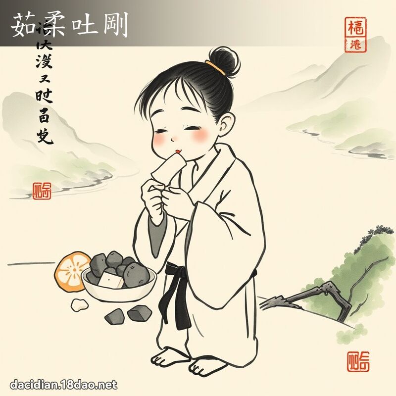 茹柔吐刚 配图