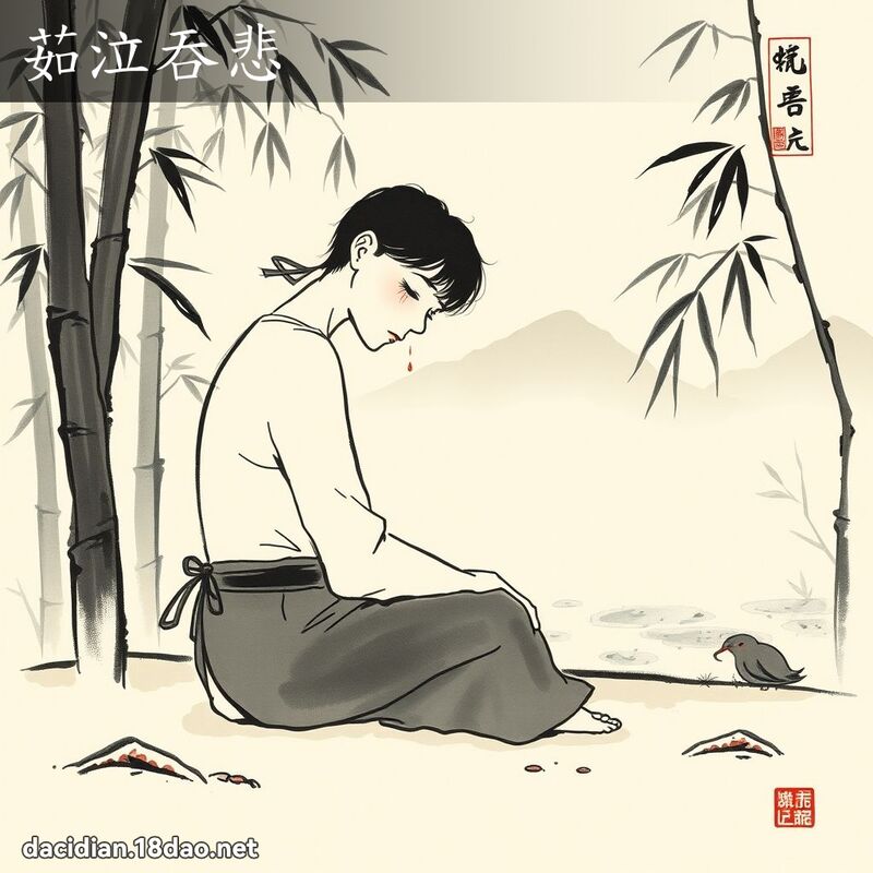 茹泣吞悲 配图