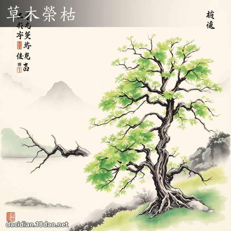 草木荣枯 配图