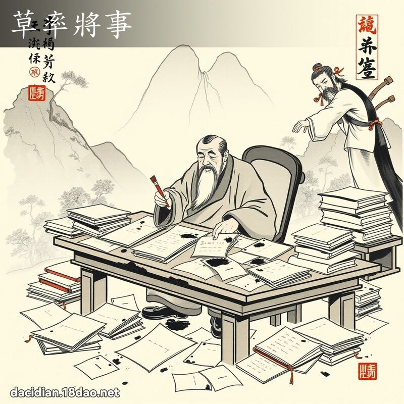 草率將事 配图