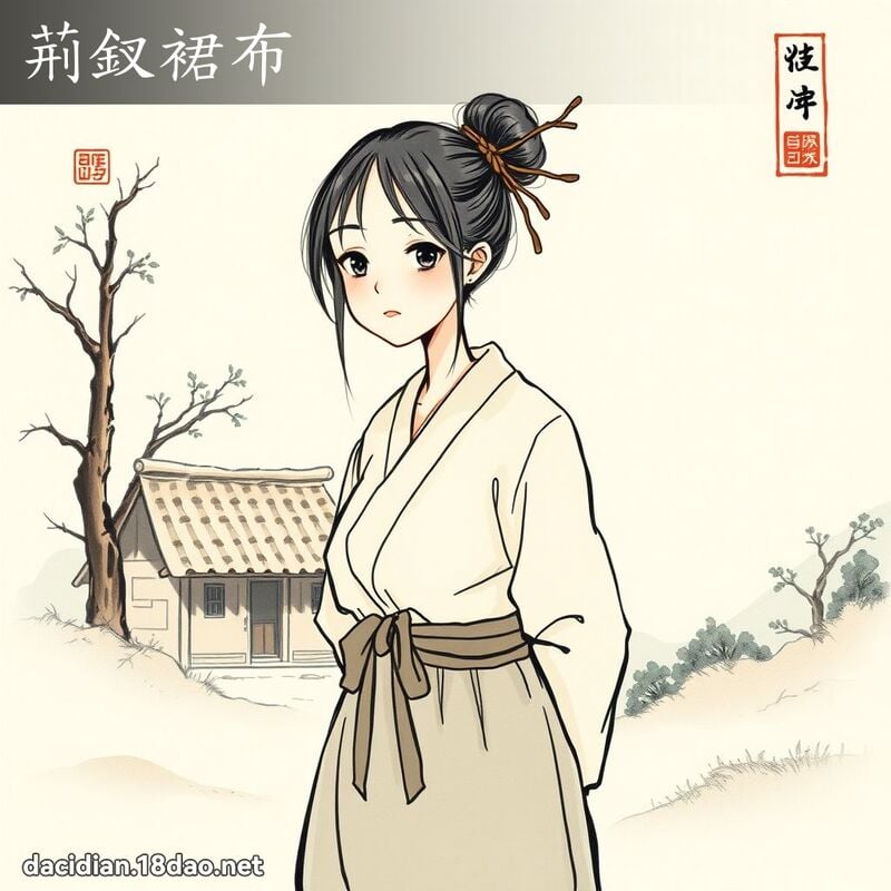 荊釵裙布 配图
