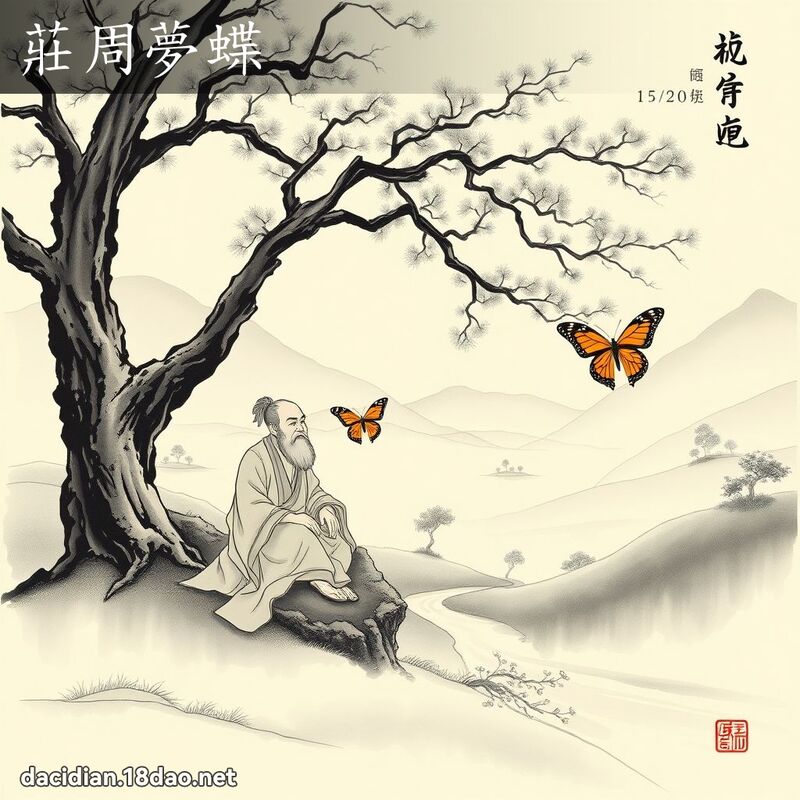 庄周梦蝶 配图