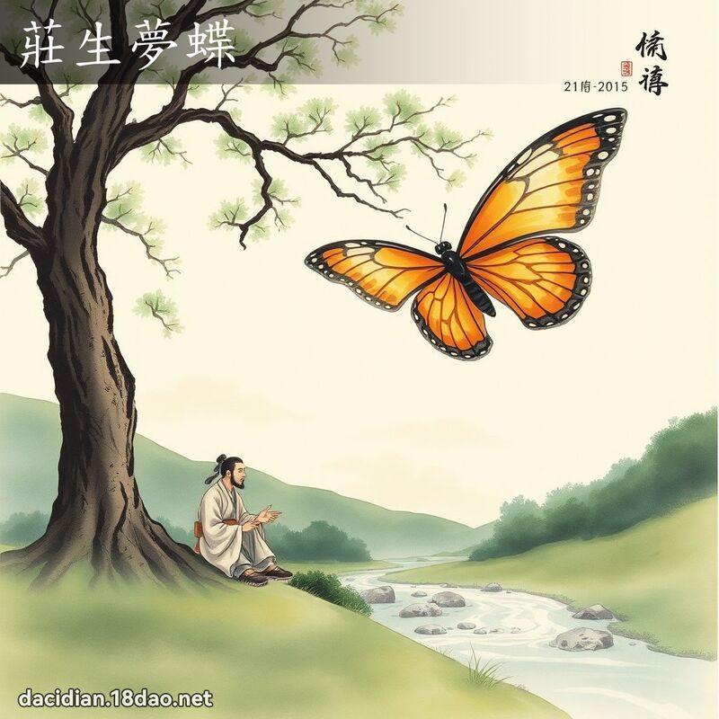 庄生梦蝶 配图