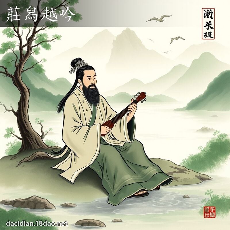庄舄越吟 配图
