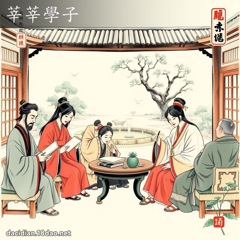 莘莘学子 配图