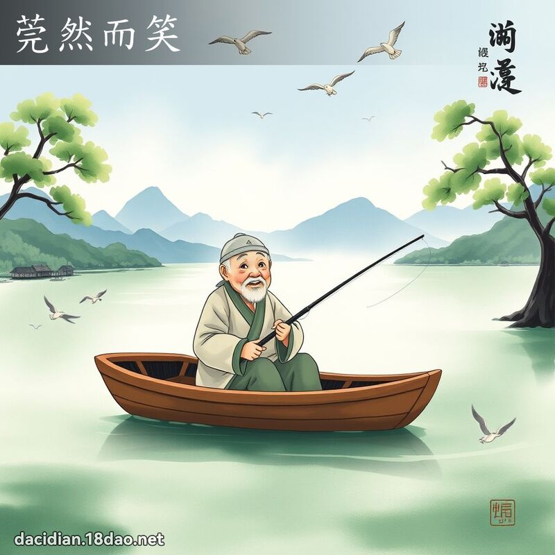 莞然而笑 配图