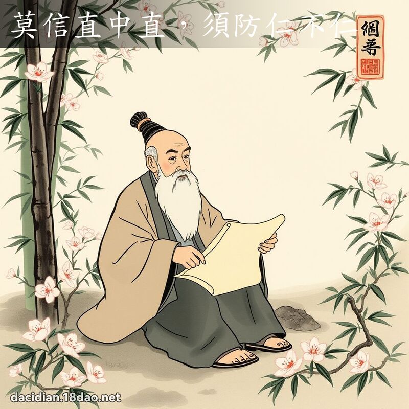 莫信直中直,须防仁不仁 配图