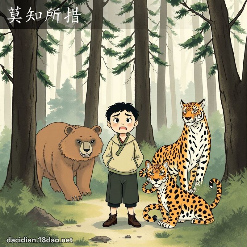 莫知所措 配图