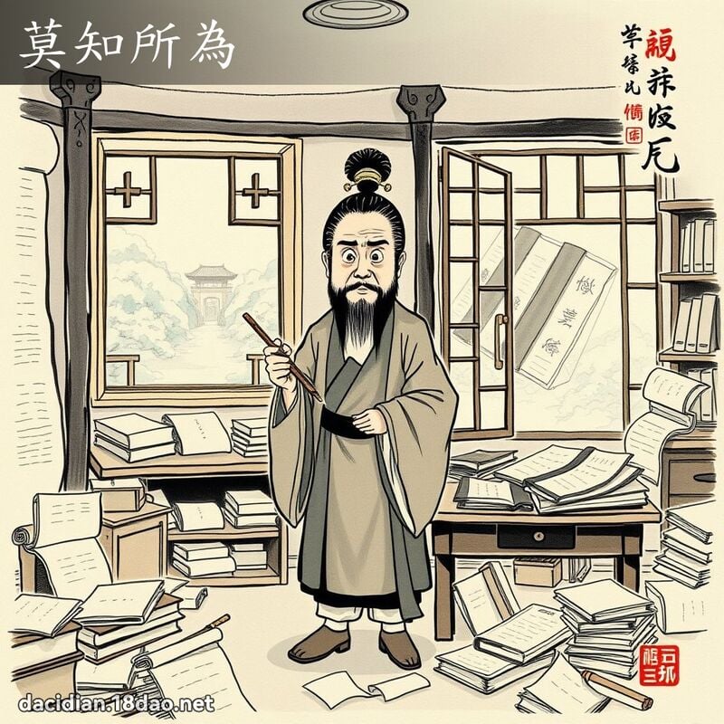 莫知所为 配图