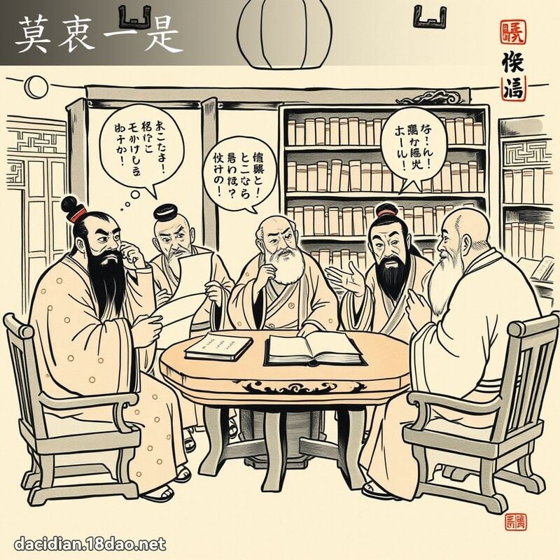 莫衷一是 配图