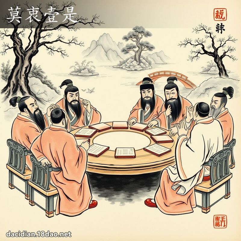 莫衷壹是 配图