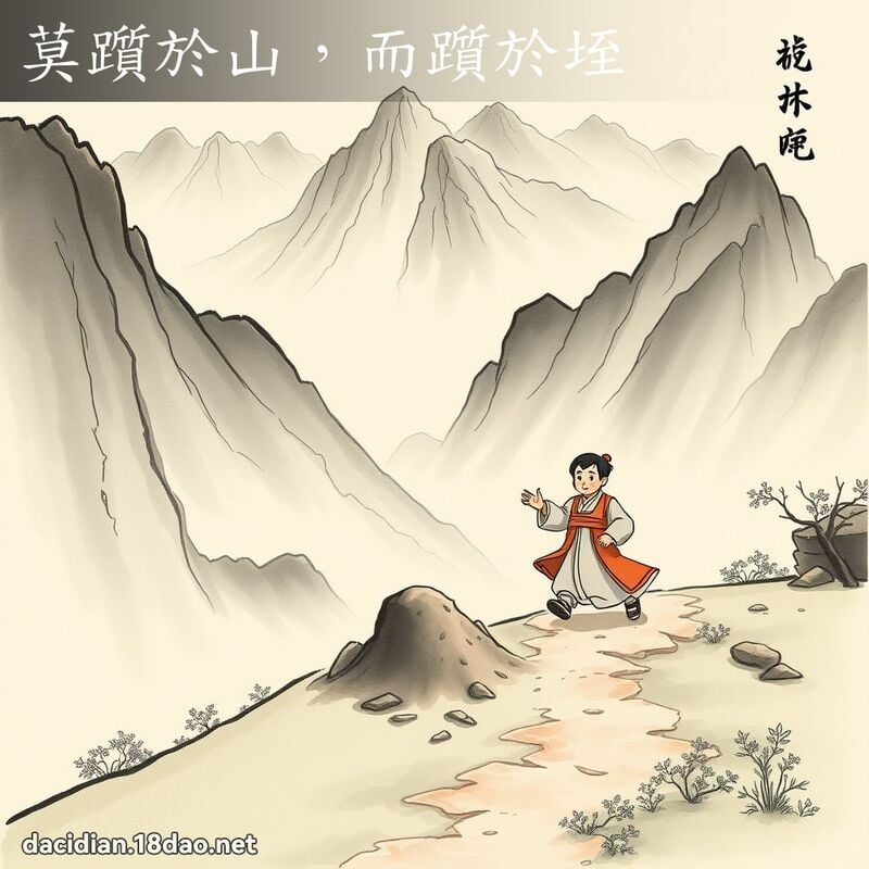 莫躓於山,而躓於垤 配图