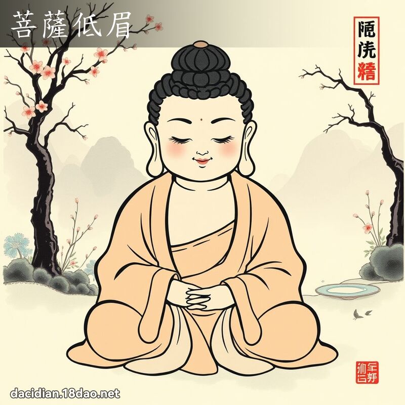 菩萨低眉 配图