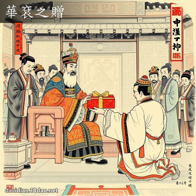 华袞之赠 配图