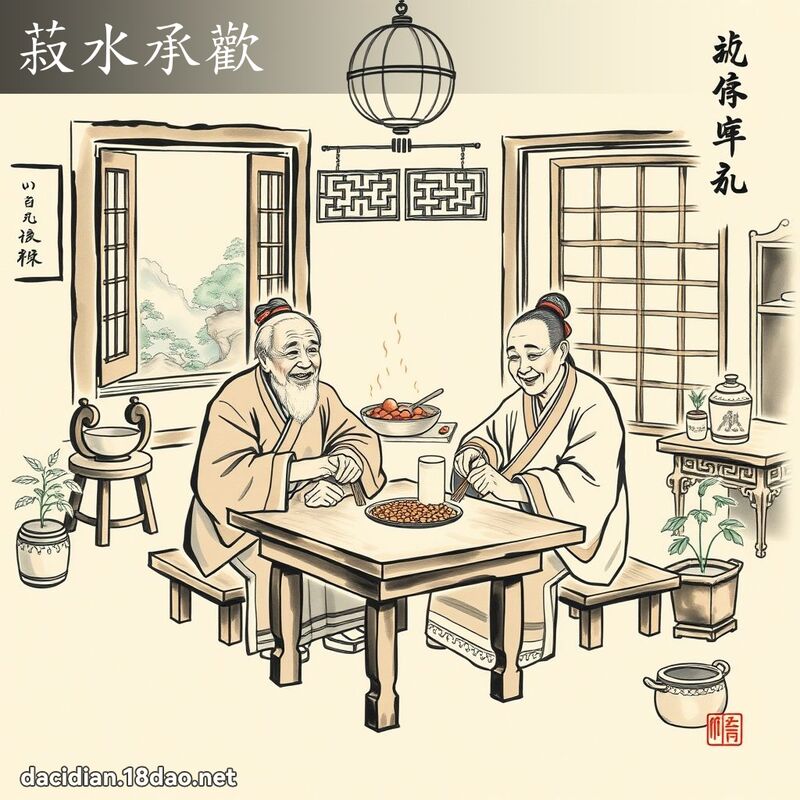 菽水承欢 配图