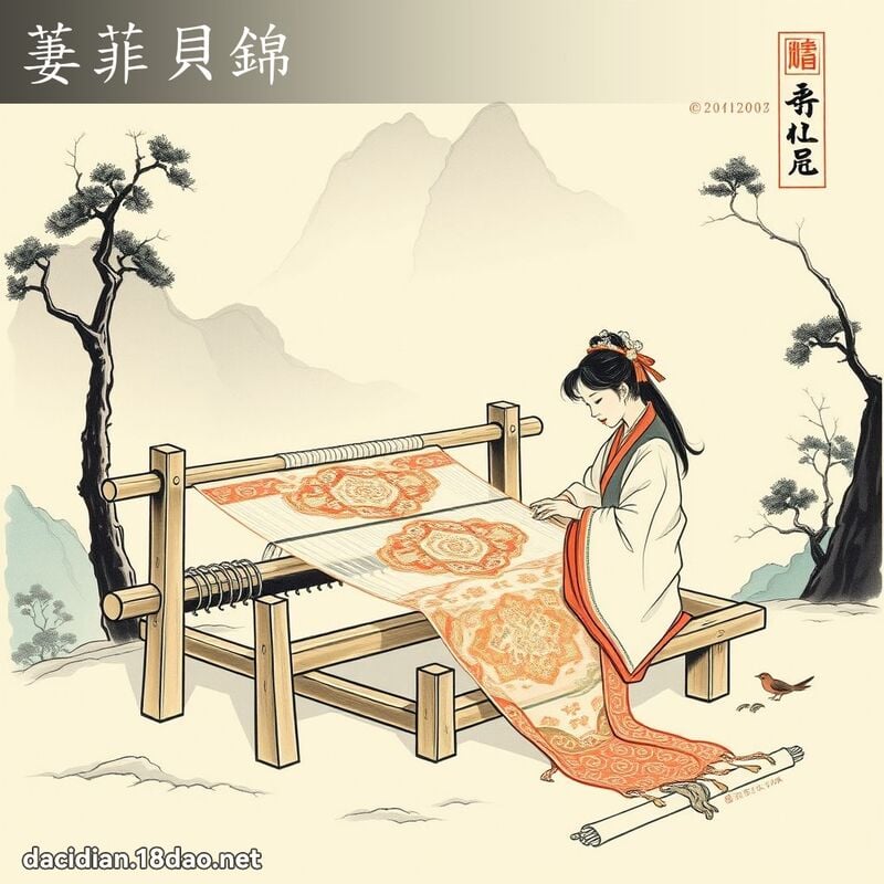 萋菲贝锦 配图