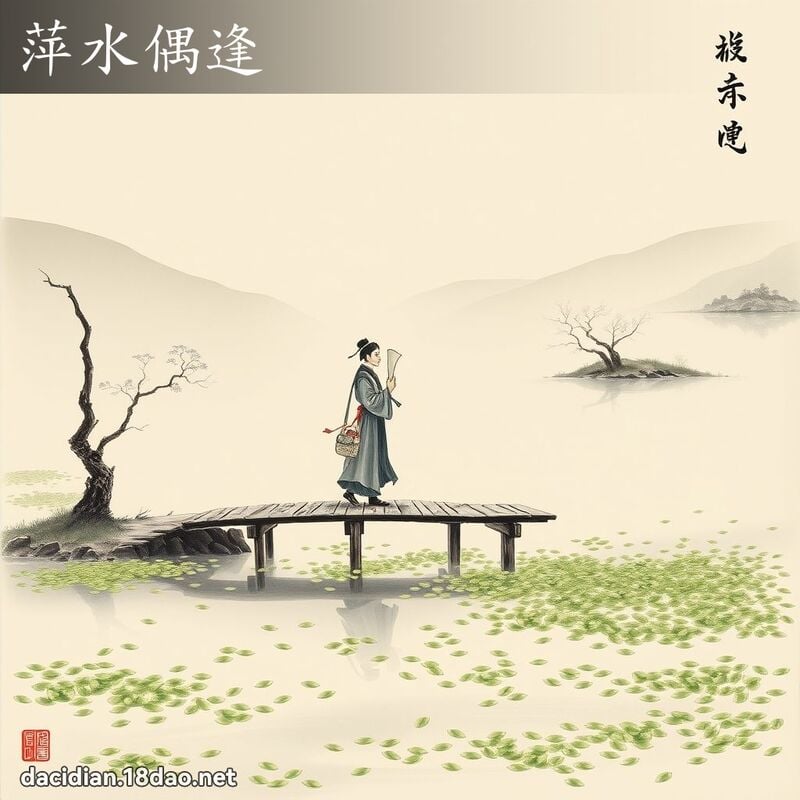 萍水偶逢 配图