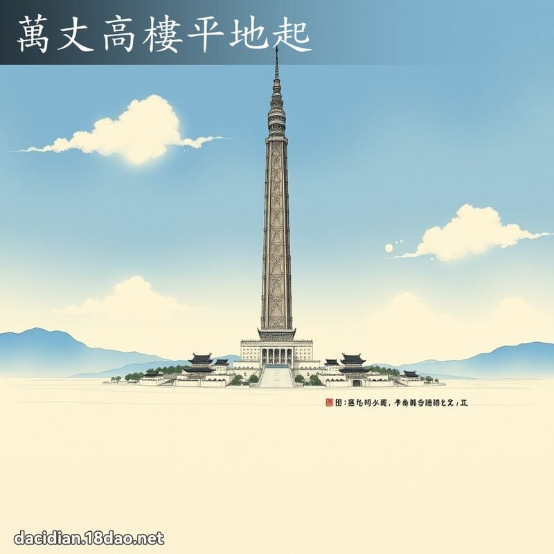 万丈高楼平地起 配图