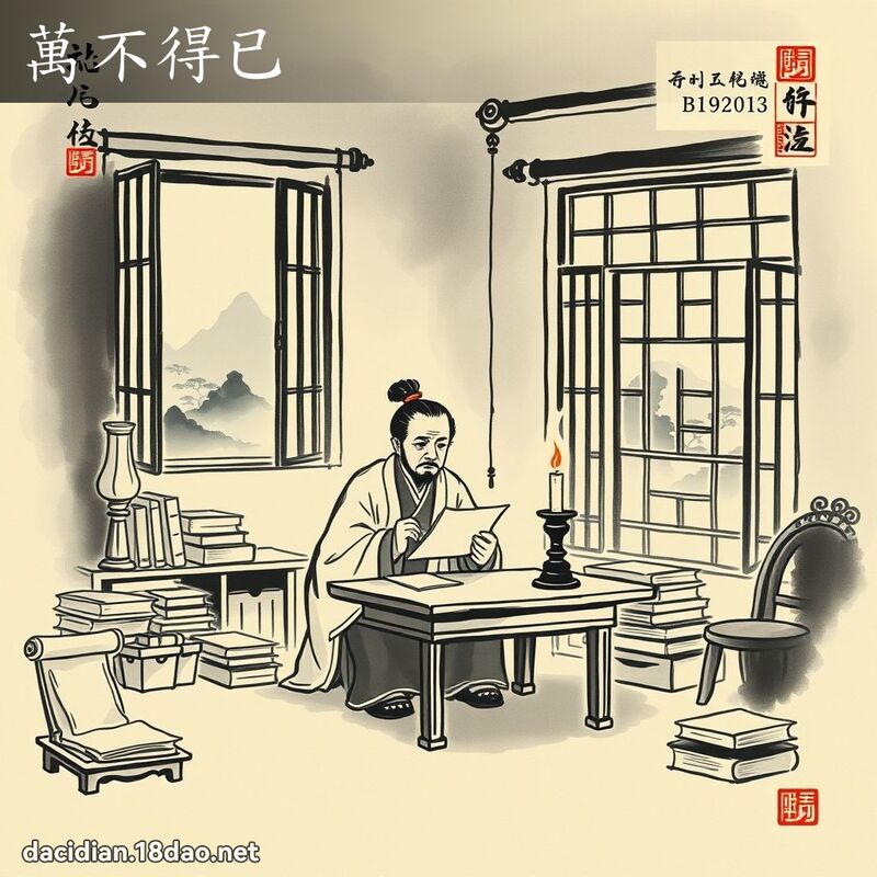 万不得已 配图