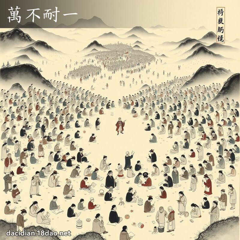 万不耐一 配图