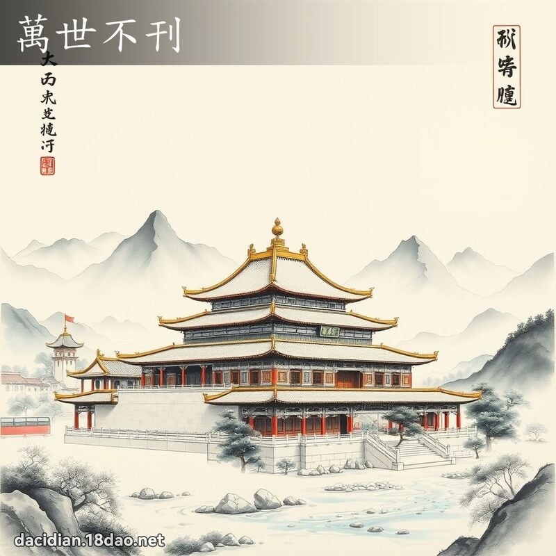 万世不刊 配图