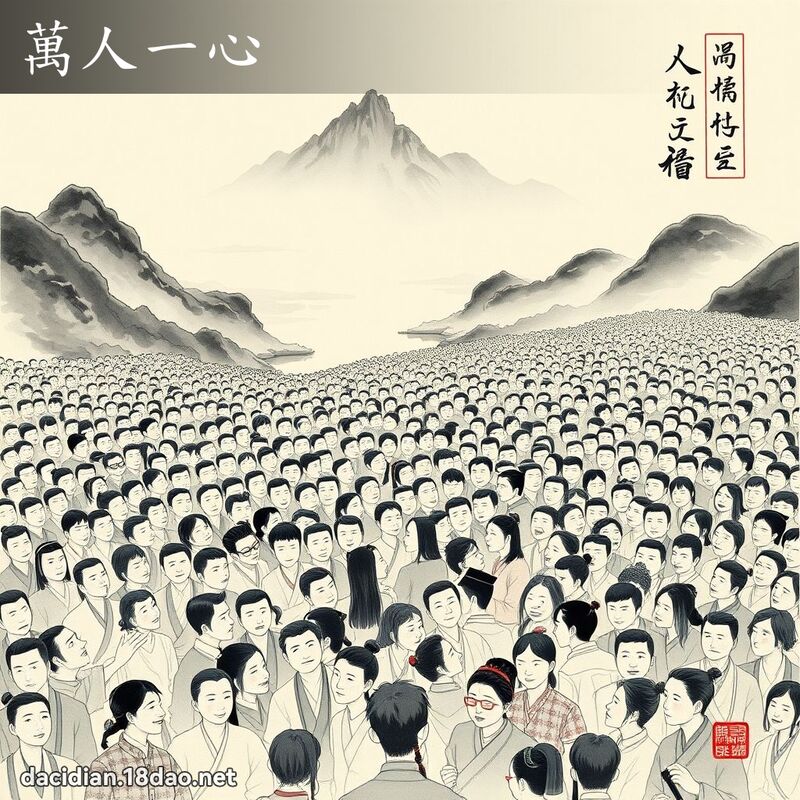 万人一心 配图