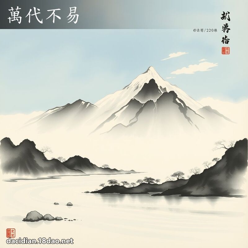 万代不易 配图