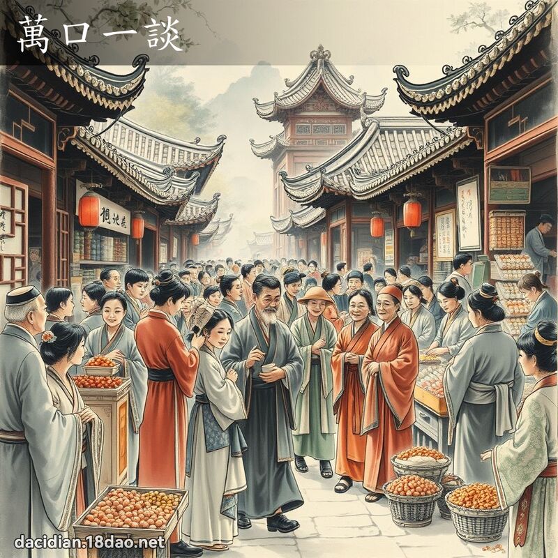 万口一谈 配图