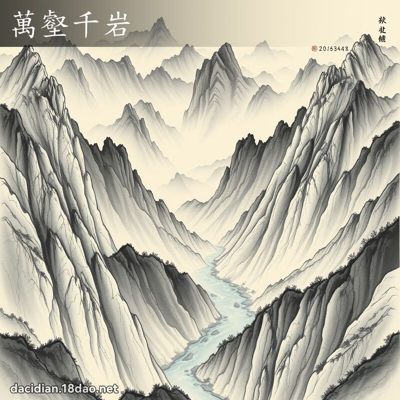 万壑千岩 配图
