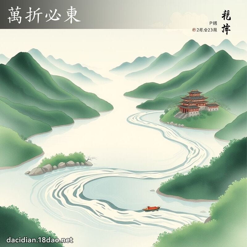 万折必东 配图