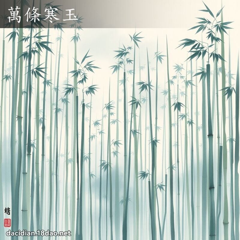 万条寒玉 配图
