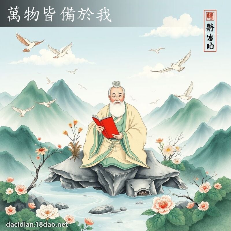 万物皆备於我 配图