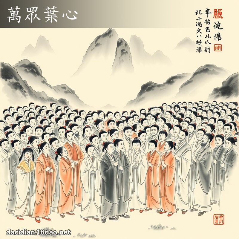 万眾叶心 配图
