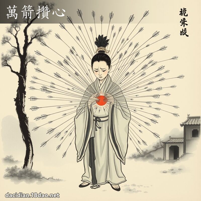 万箭攒心 配图