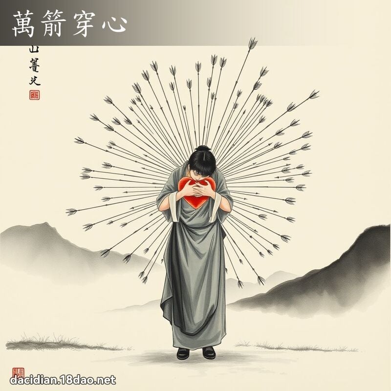 万箭穿心 配图