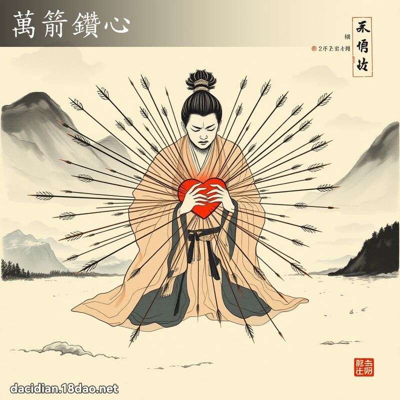 万箭钻心 配图