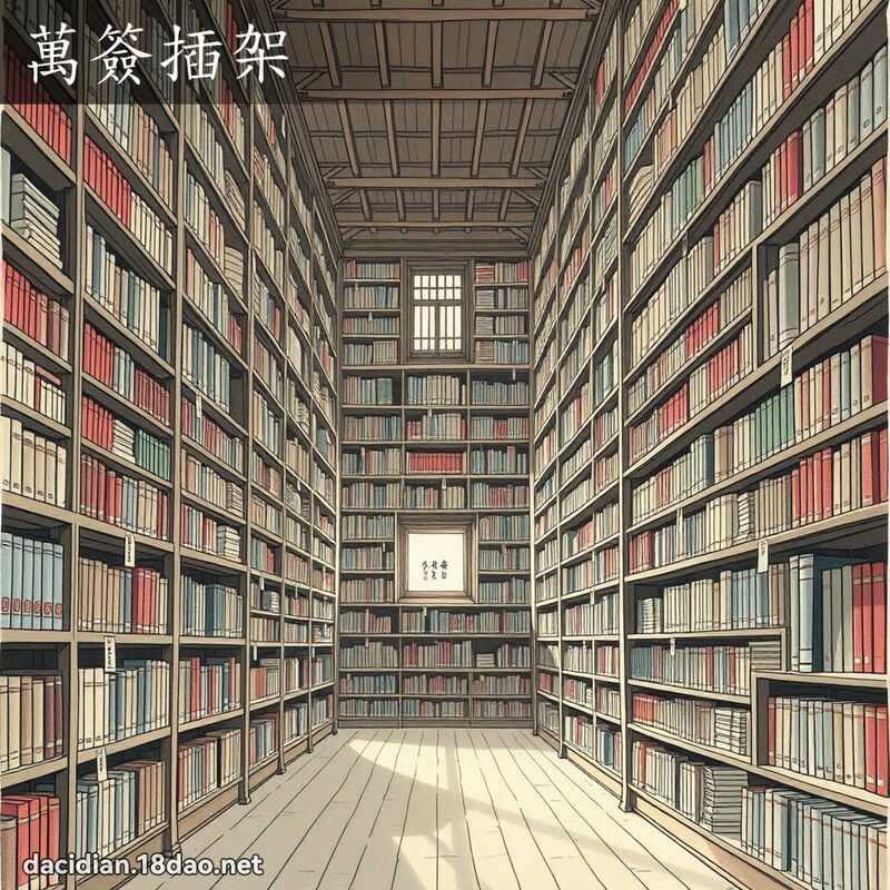 万签插架 配图