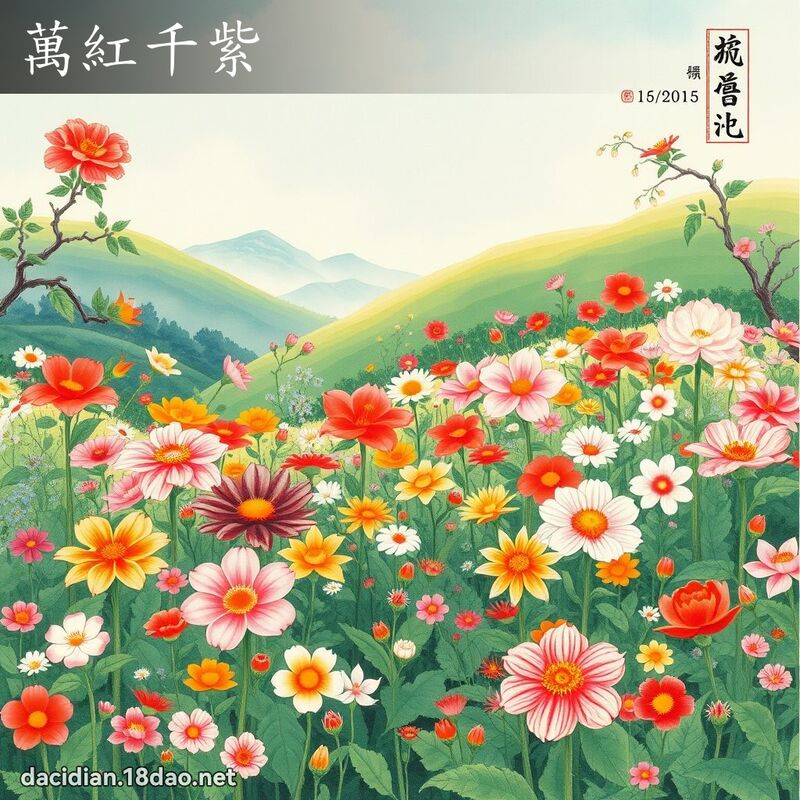 万红千紫 配图