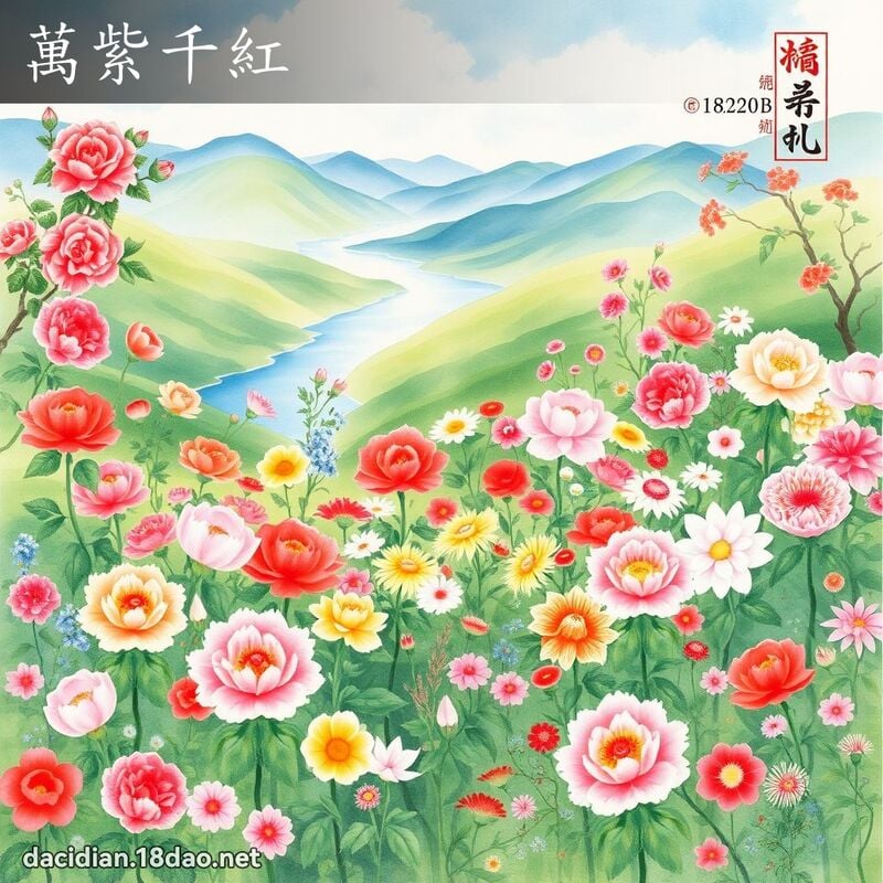 万紫千红 配图