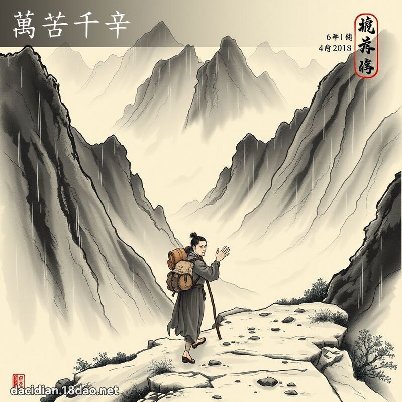 万苦千辛 配图
