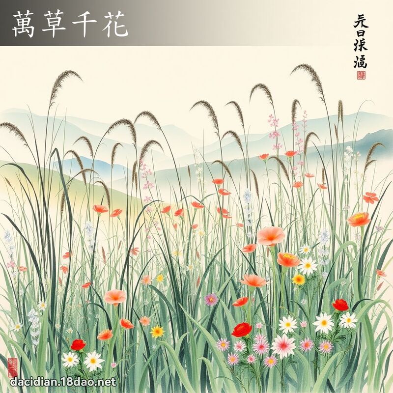 万草千花 配图