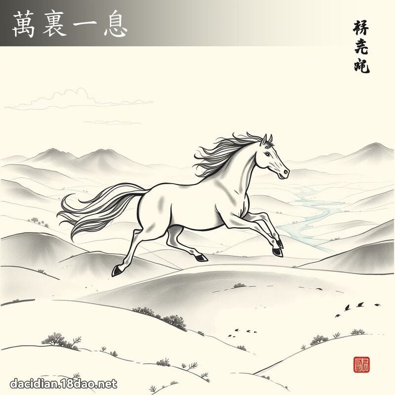万裏一息 配图