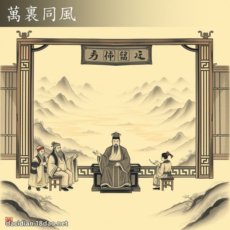 万裏同风 配图