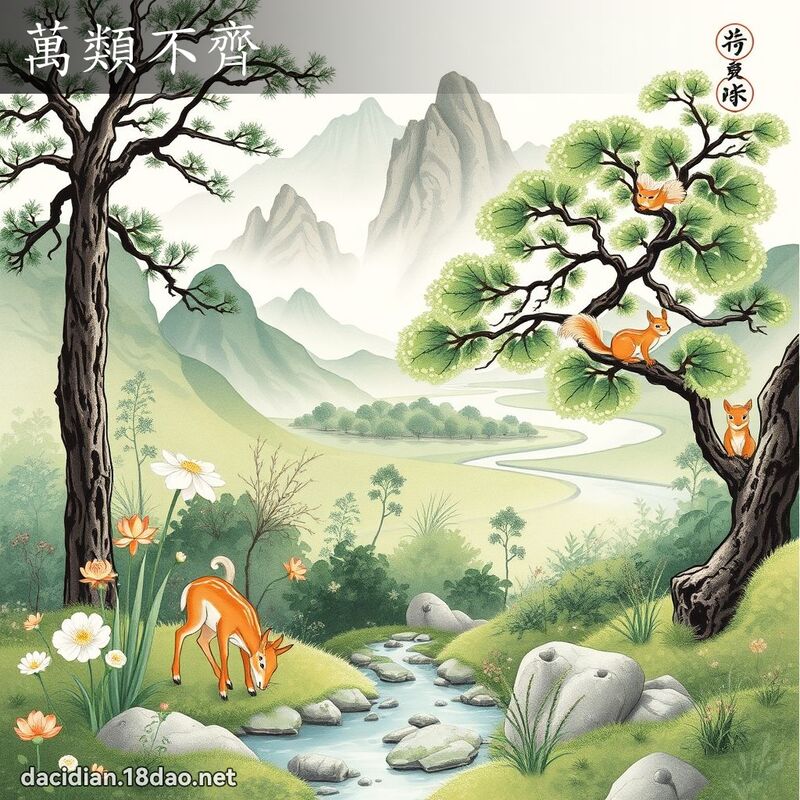 萬類不齊 配图