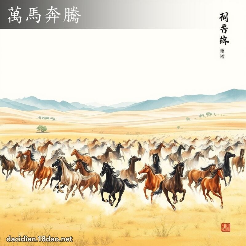 萬馬奔騰 配图