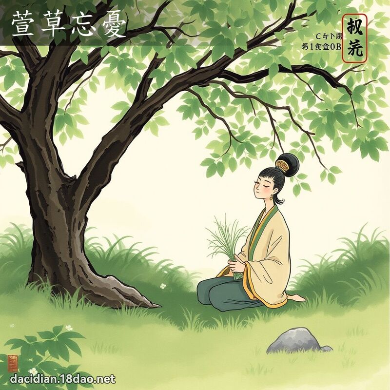 萱草忘憂 配图