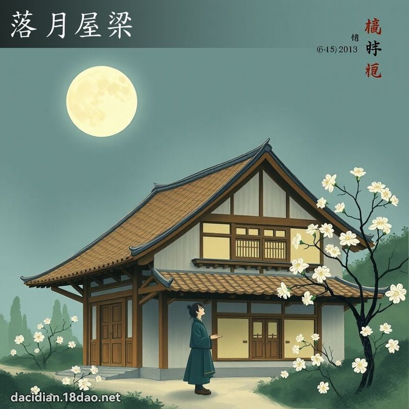 落月屋梁 配图
