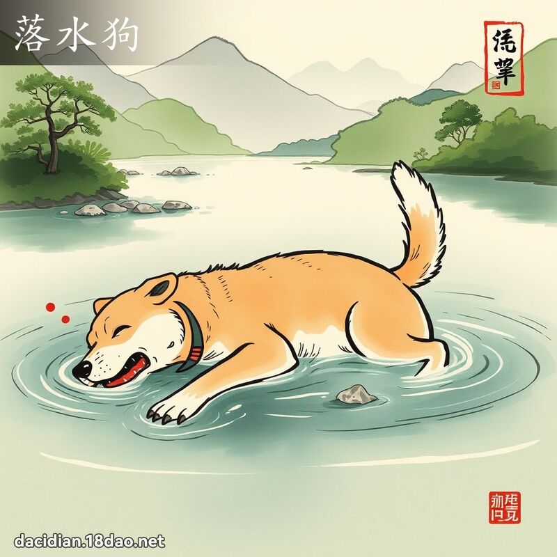 落水狗 配图