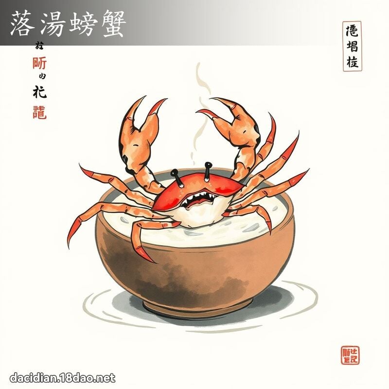 落湯螃蟹 配图