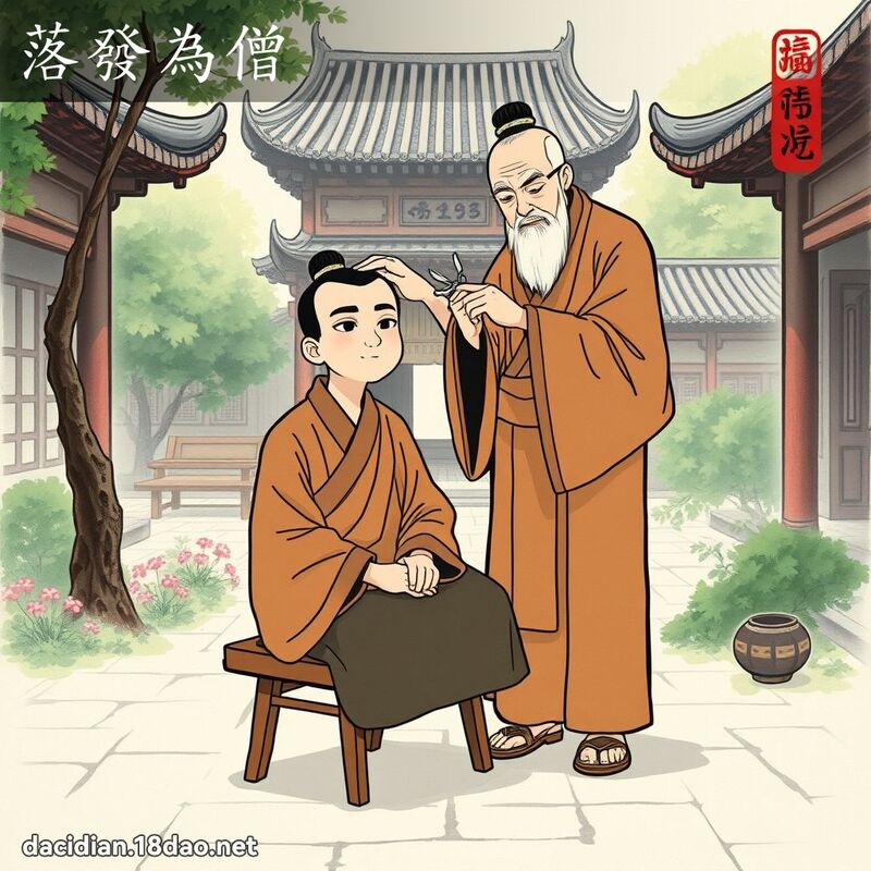 落發為僧 配图